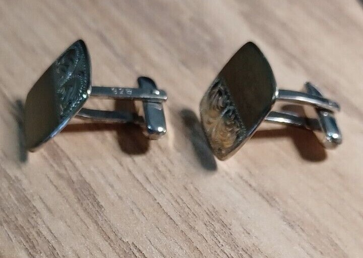 Silver Cufflinks 925 Stamped  9.2g