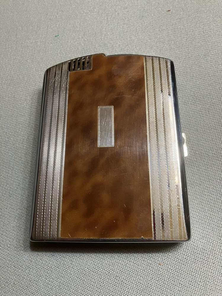 Vintage 1950’s Ronson Cigarette Lighter Cigarette Case Combo.
