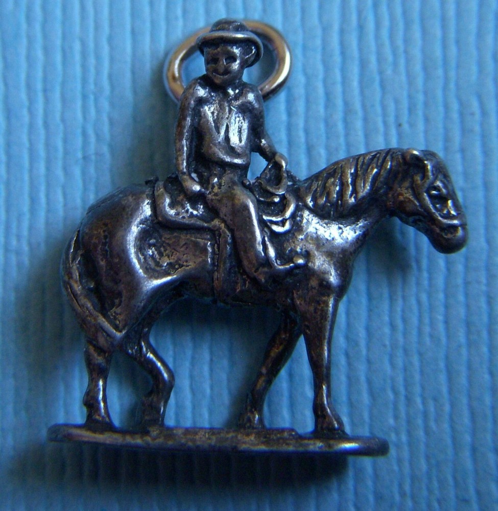 Vintage Will Rogers and Soapsuds sterling charm