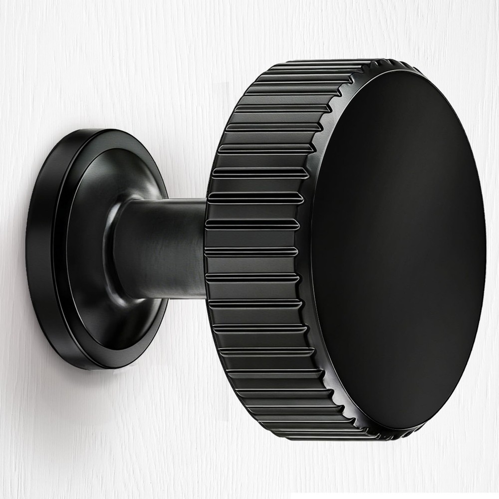 VEHCIL Matte Black Cabinet Knobs, 20 Pack Black Cabinet Knobs for Kitchen Dra...