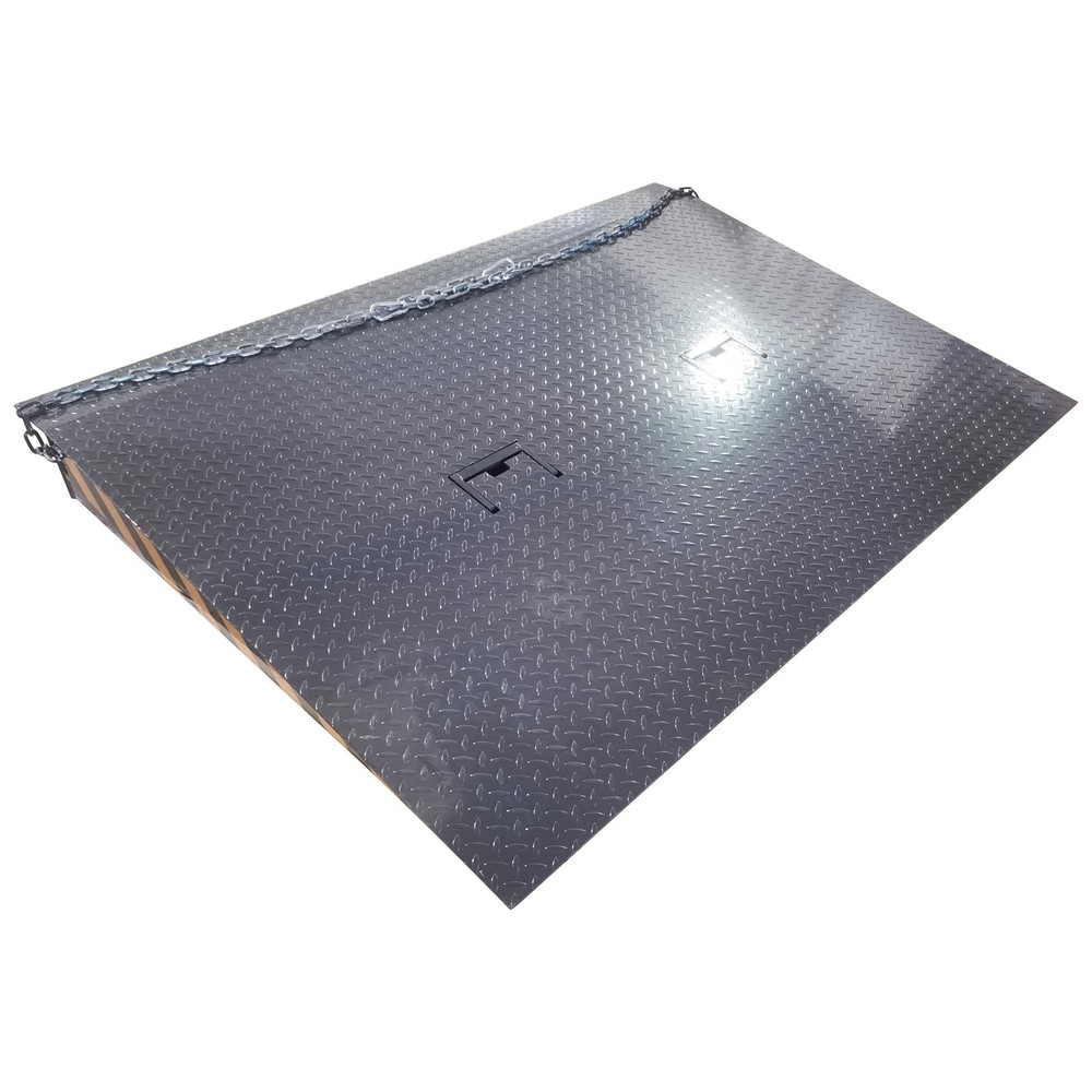 6000kg Heavy Duty Ground-to-Container Loading Ramp Platform Height-Adjustable