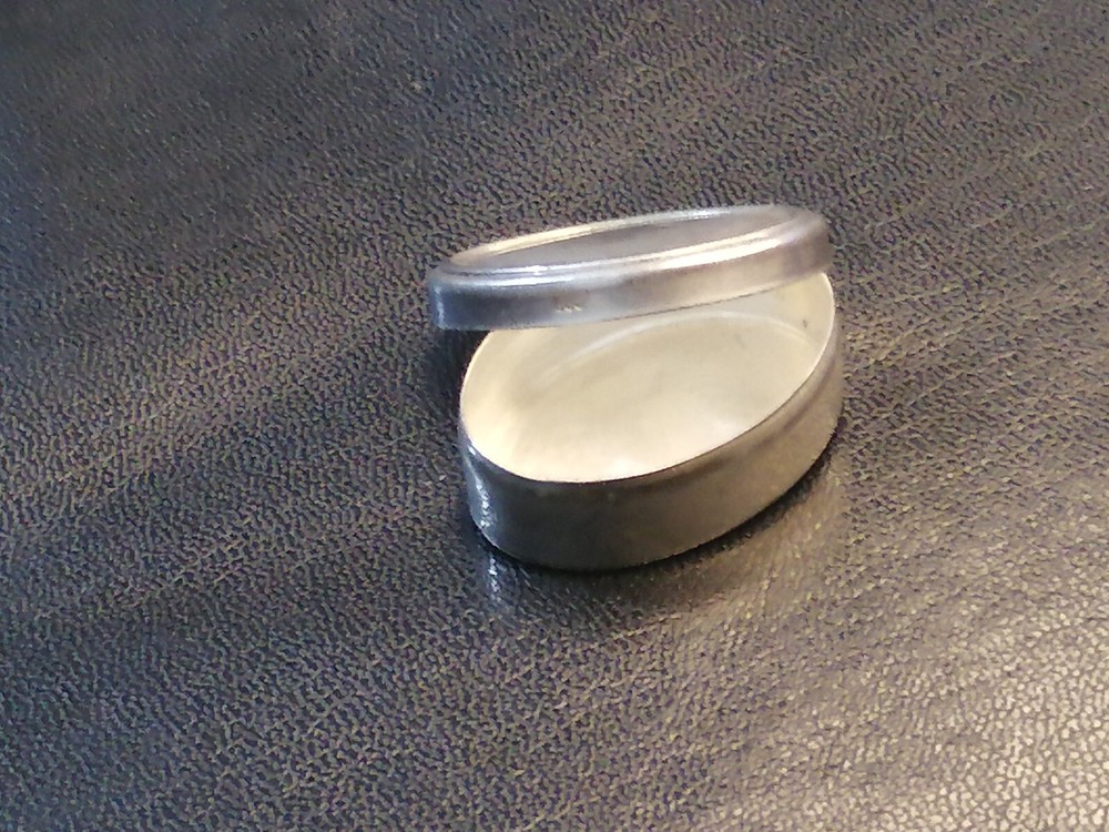 Vintage Silver 800 Pill Case Box - Simple Decorative Pattern, 7.88g
