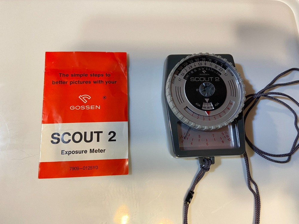 Vintage Gossen Scout 2 Exposure Meter Made in Germany. WORKING TESTED