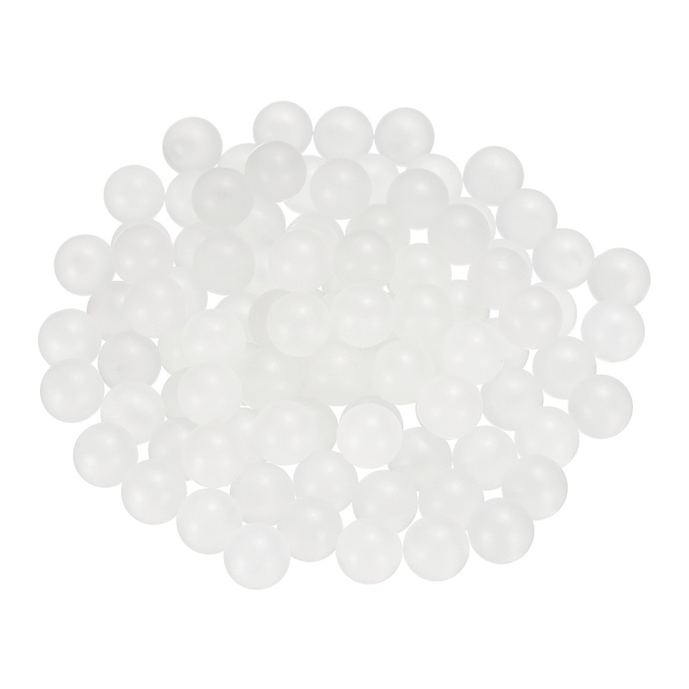 100pcs PP Plastic Bearing Balls 1/2" Solid Plastic Balls G2 Precision, White