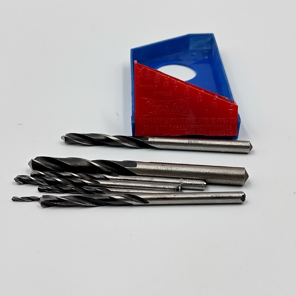 Vintage Oxwall Twist Drill Bits – Made in Germany – Set of 9 (2 Missing)