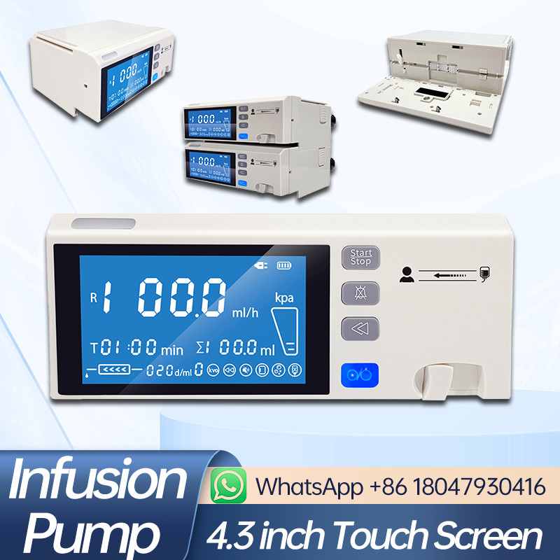 4.3 inch Infusion Pump Human/VET Touch Screen Stackable type IV