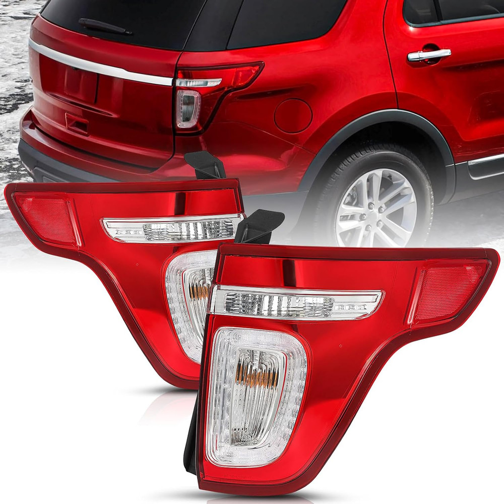 LED Taillight Assembly for 2011 to 2015 Ford Explorer Rear Tail Light Driver & P