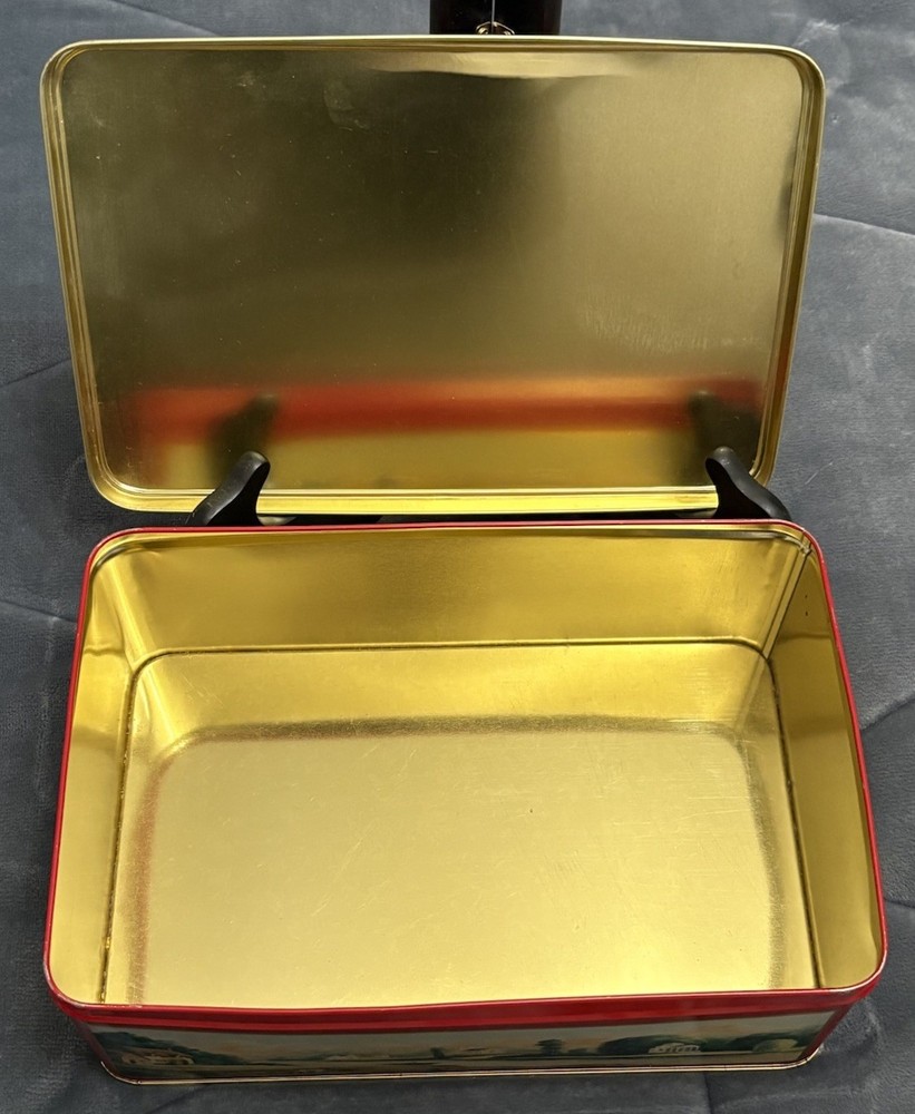 VTG Crabtree & Evenlyn Decorative Storage Tin 10.5” X 7” EMPTY