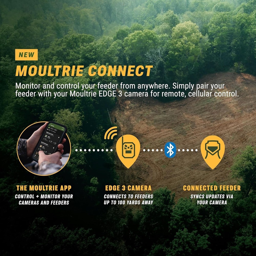 Moultrie Universal Digital Timer III Deer Feeder Timer, Bluetooth, 10 Feeds