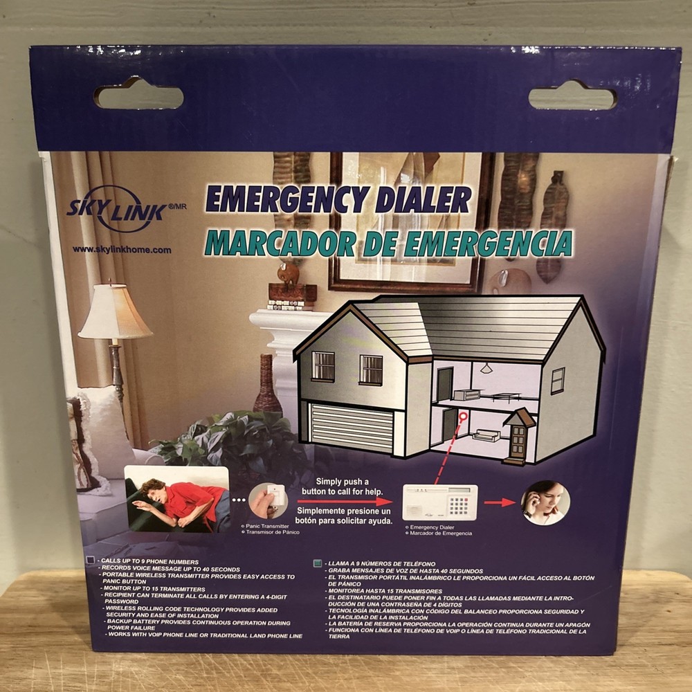 Brand New Skylink ED-100W Wireless Security Emergency Dialer With Panic Button