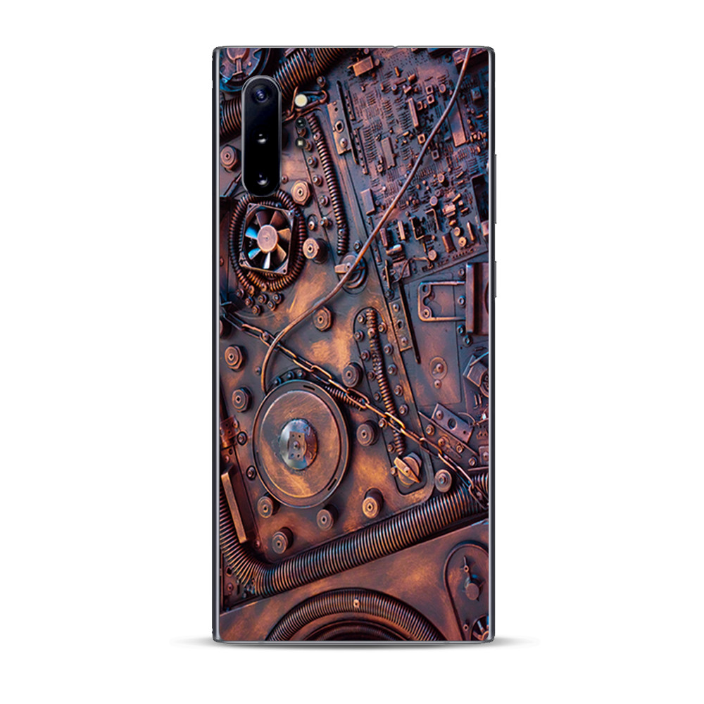 Skins Decal Wrap for Samsung Note 10 Plus Steampunk Metal Panel Vault Gear