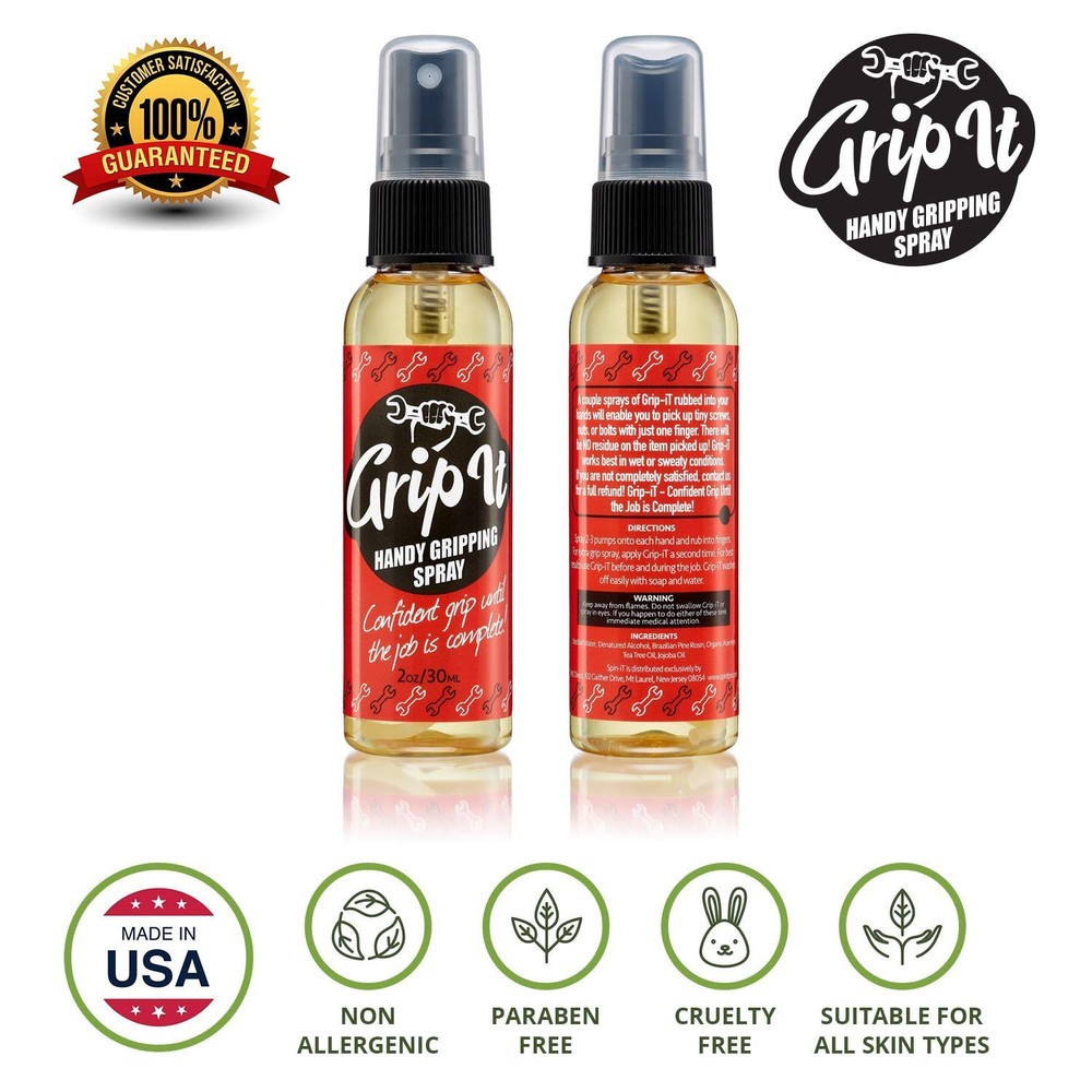 Grip-It Hand Grip Spray 2 Oz – Pole Grip for Pole Dancing & Aerial Silk Workou
