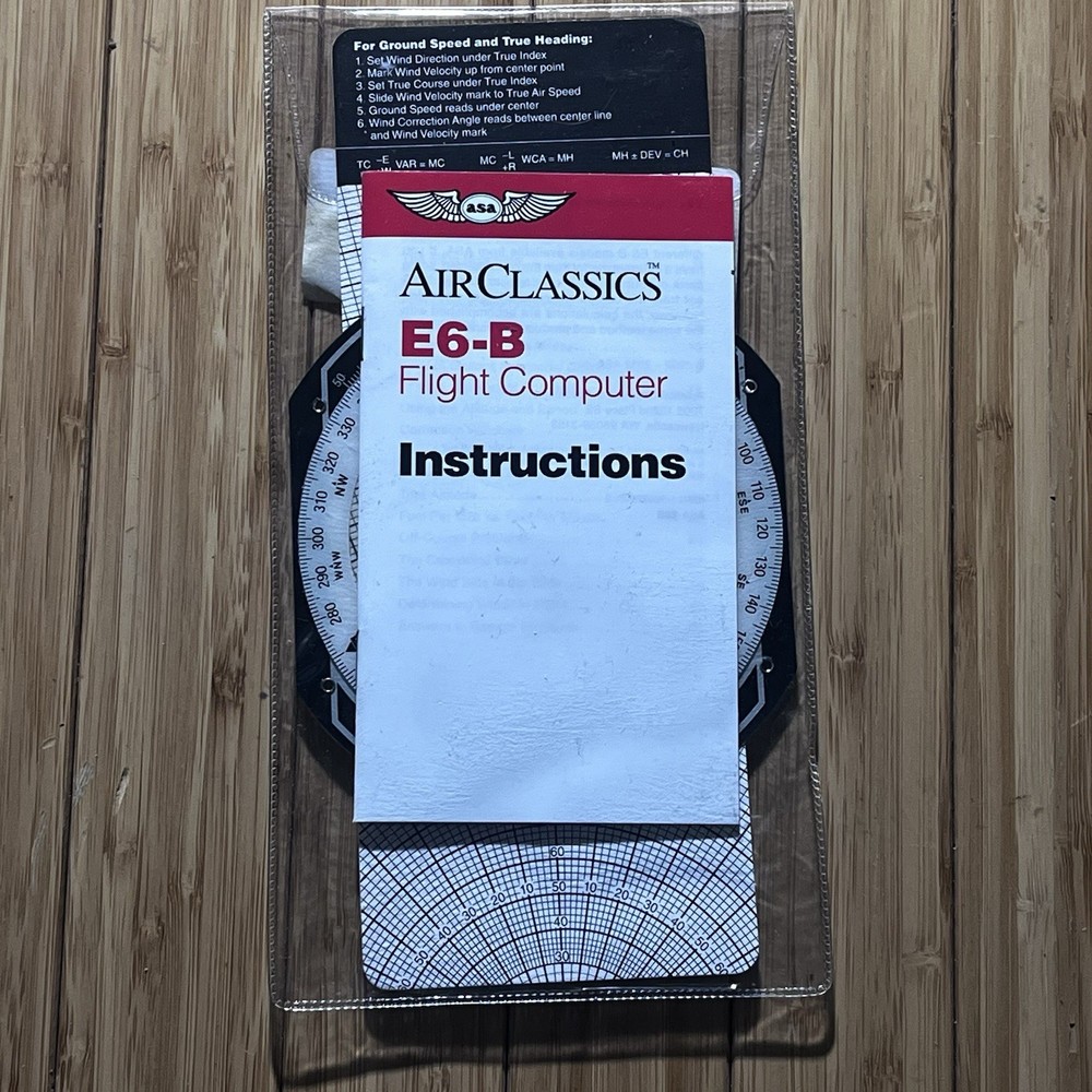 New In Package ASA E6-B Lightweight Flight Computer - ASA-E6B