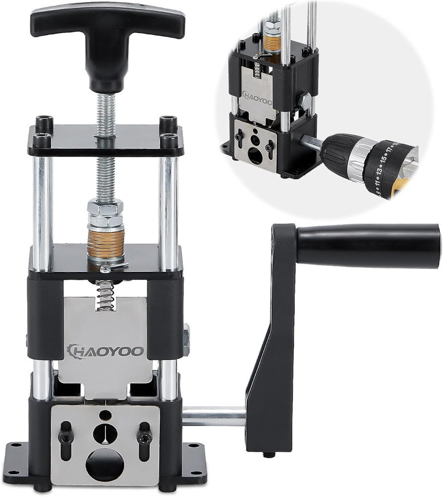 Wire Stripper Machine, Drill-Powered/Manual Two-In-One Wire Stripper Tool, Wire