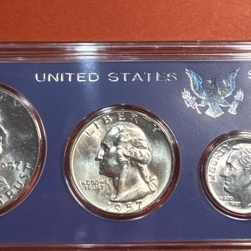 1957 D Denver Mint Coin Set 90% Silver