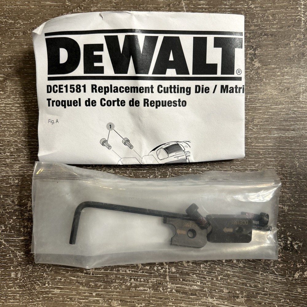 Dewalt DCE1581 2-Pc Rep Wire Mesh Cable Tray Cutting Dies
