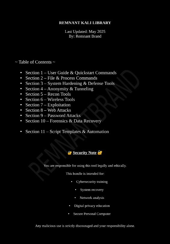 Kali Linux 2025.1 | FULL INSTALL + Kali Library | 2-USB Bundle | 64GB + 32GB