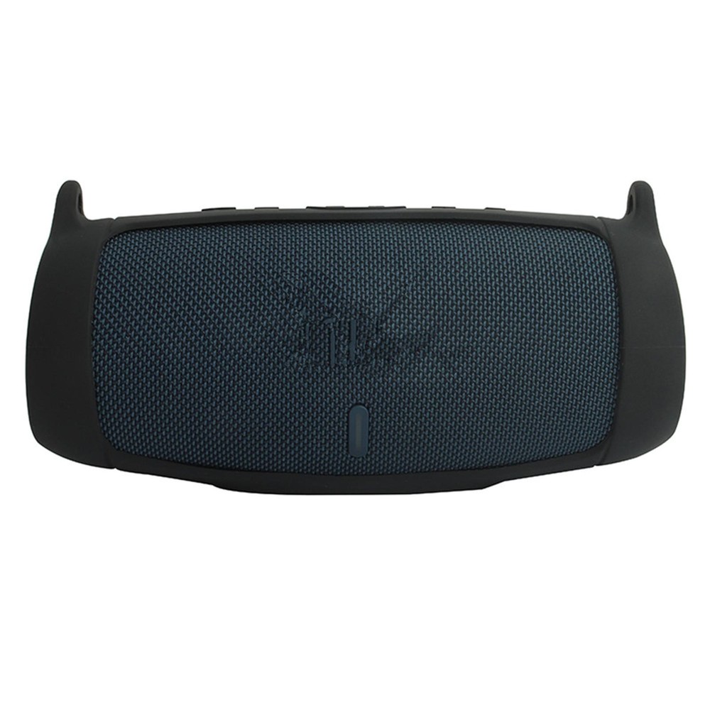 Black Silicone Cover Pad With Strap For JBL Charge 5 Bluetooth Speaker B
