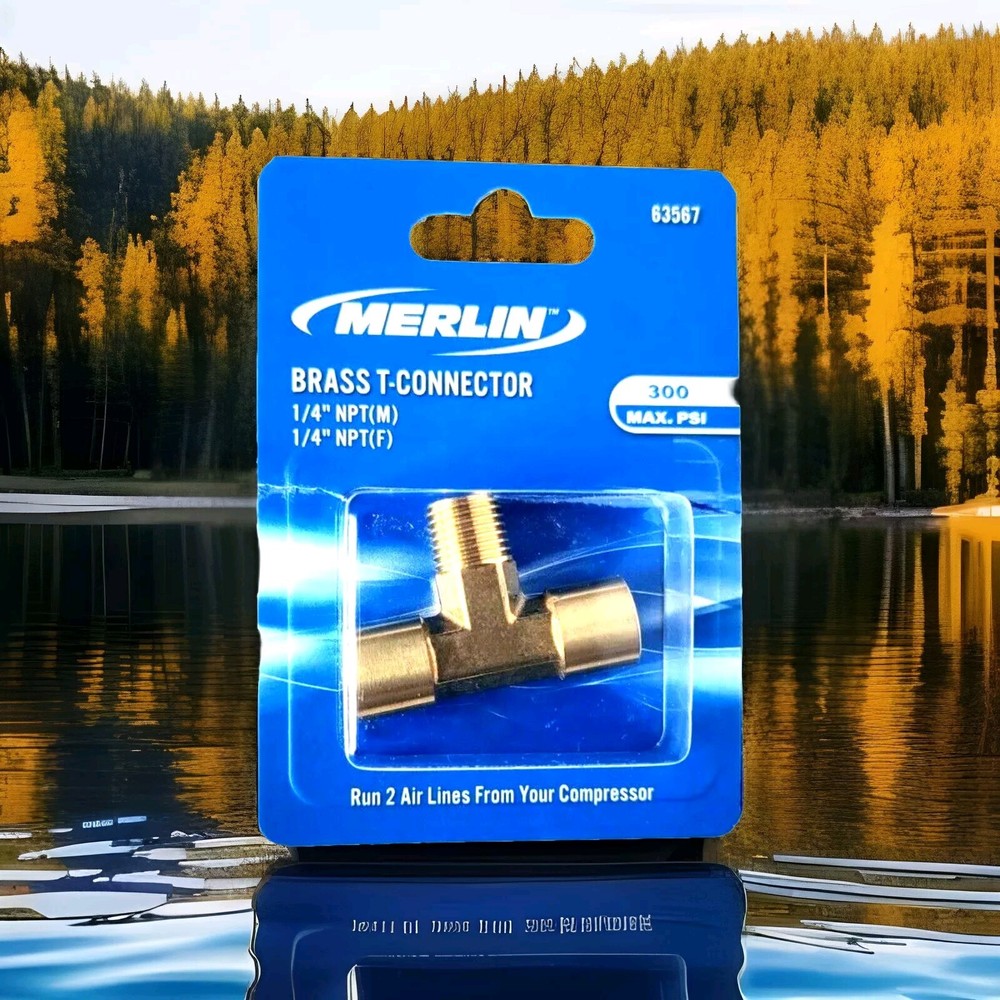Merlin Brass T-Connector 1/4" 300psi