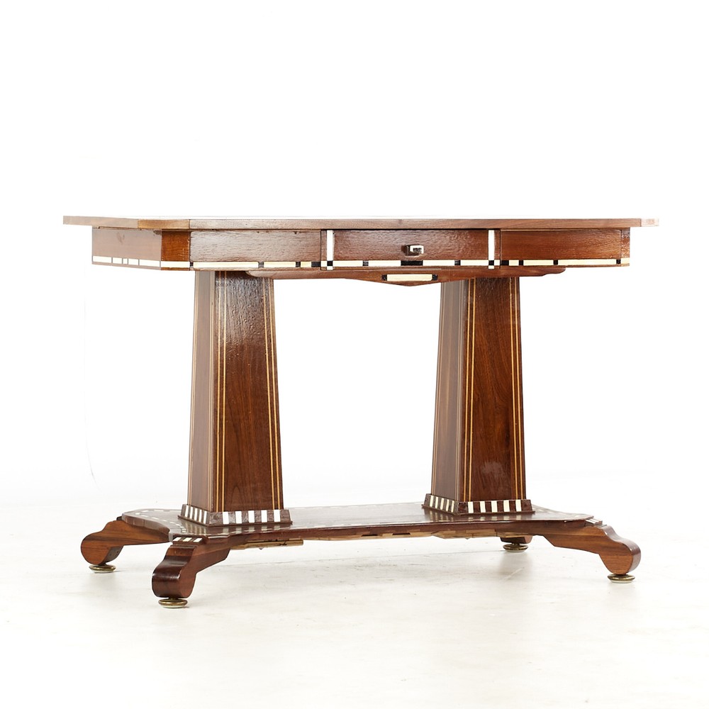 Pedestal Table with Inlay