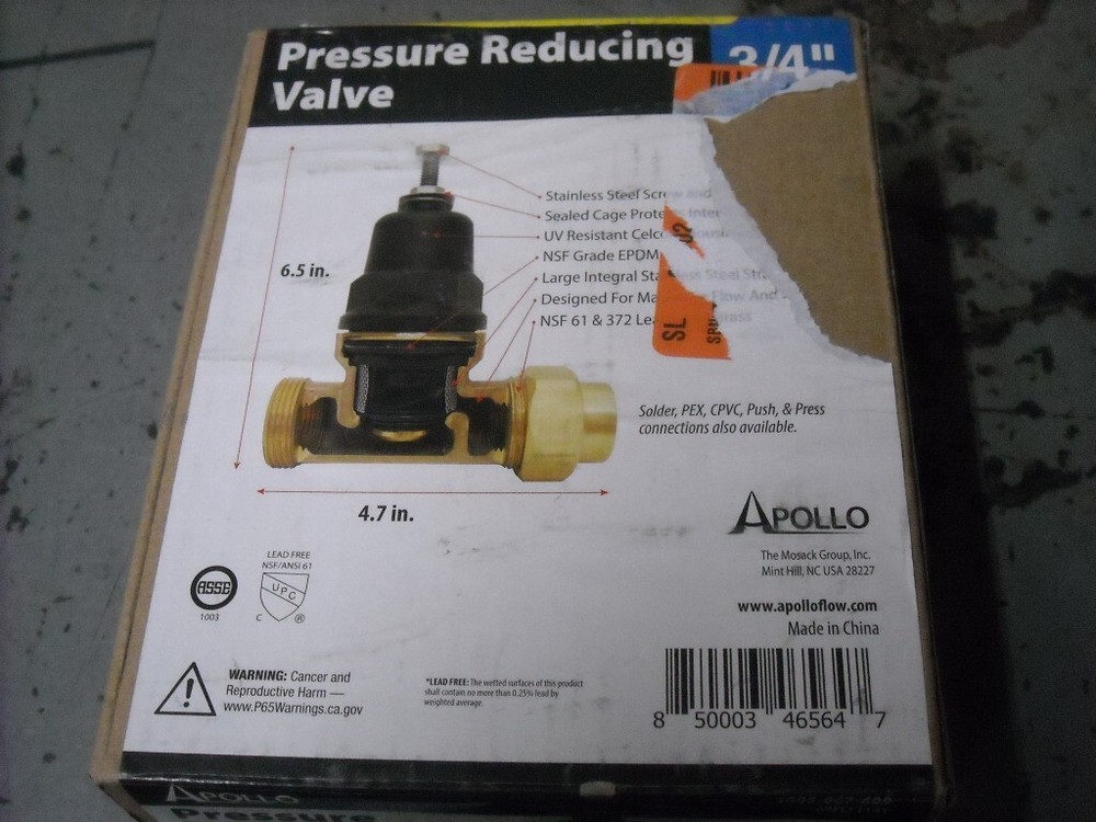 Apollo 1005-067-609 3/4 Pressure Reducing Valve