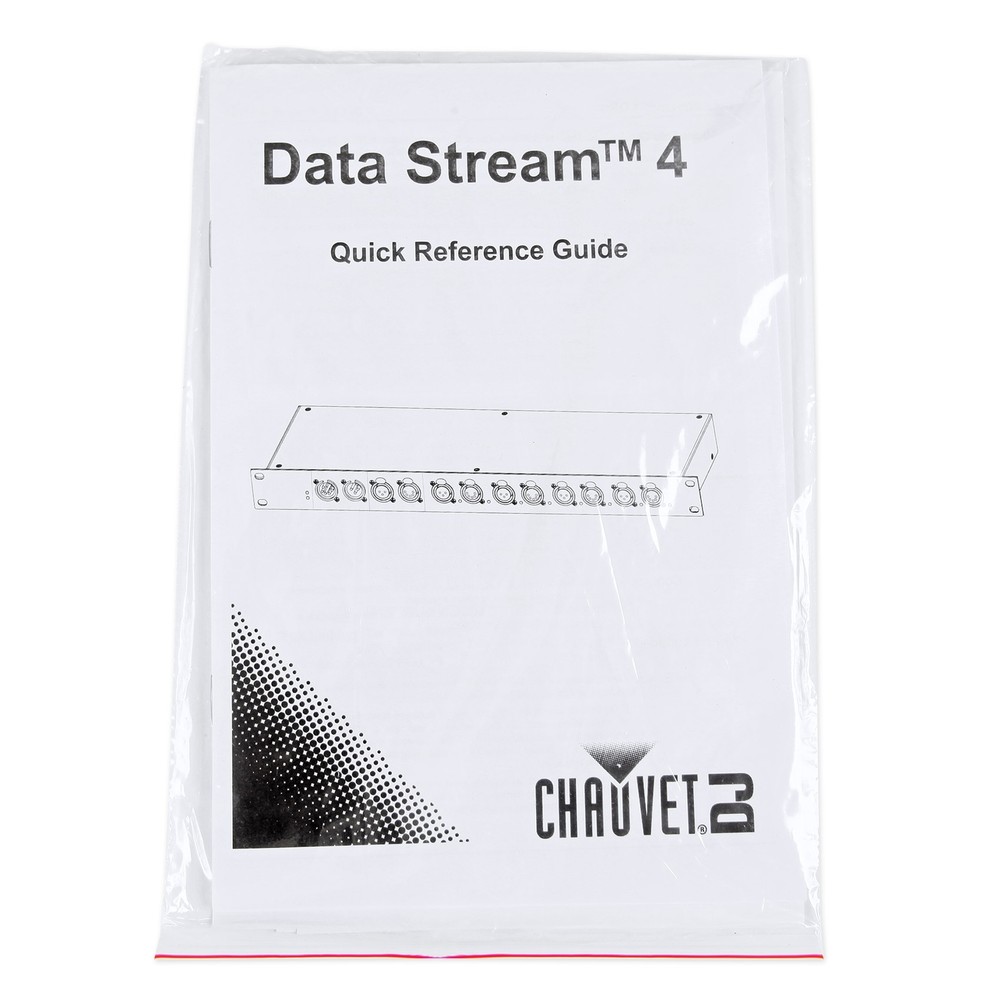 Chauvet DJ Data Stream 4 Datastream 1 - 4 Optical Splitter + (4) DMX Cables