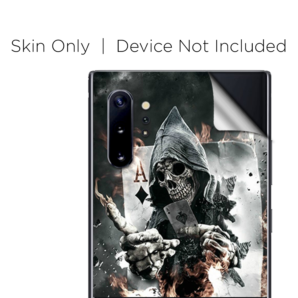 Skins Decal Wrap for Samsung Note 10 Plus Ace Diamonds Grim Reeper Skull