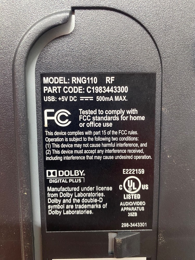Comcast Xfinity RNG110 Cable Box No Adapter Plug No Remote