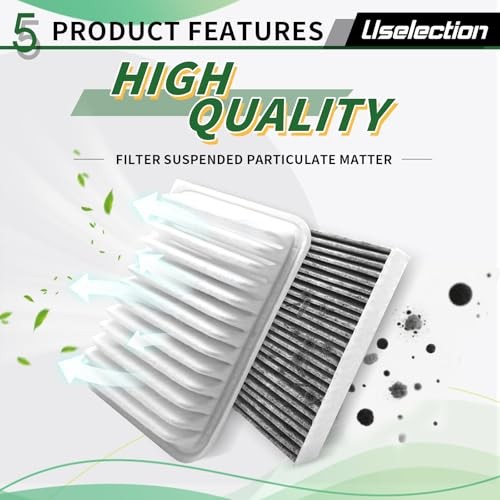 Cabin Engine Air Filter W/Activated Carbon Kit for Corolla(2009-2019)