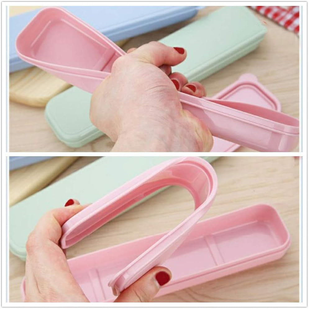 3 Pcs Camping Cutlery Case Utensil Flatware Box Dishware Kitchen Utensils Picnic