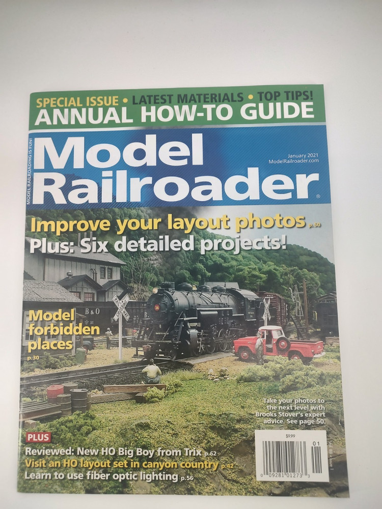 Model Railroader Magazine, January 2021 Issue NEW