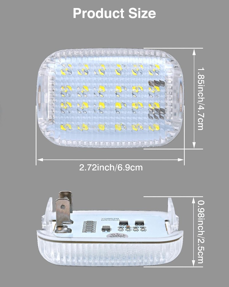 Algrix 4Pcs LED Interior Cargo Lights Load Space Area Dome Includes 4