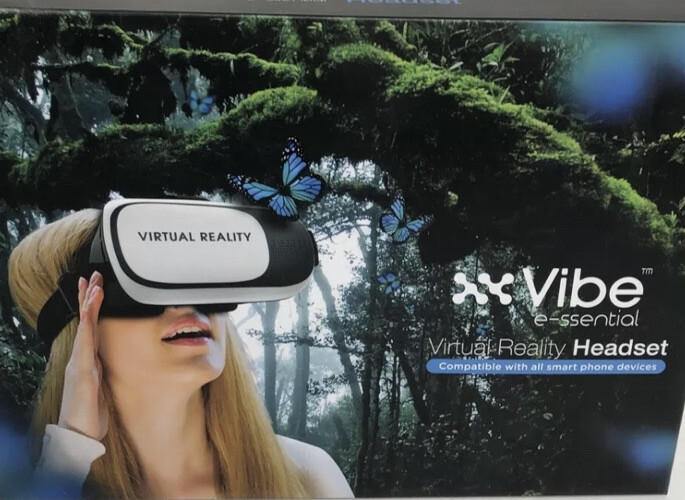 Vibe e-ssential Virtual Reality Headset for Smart Phone NIB VR Head Set