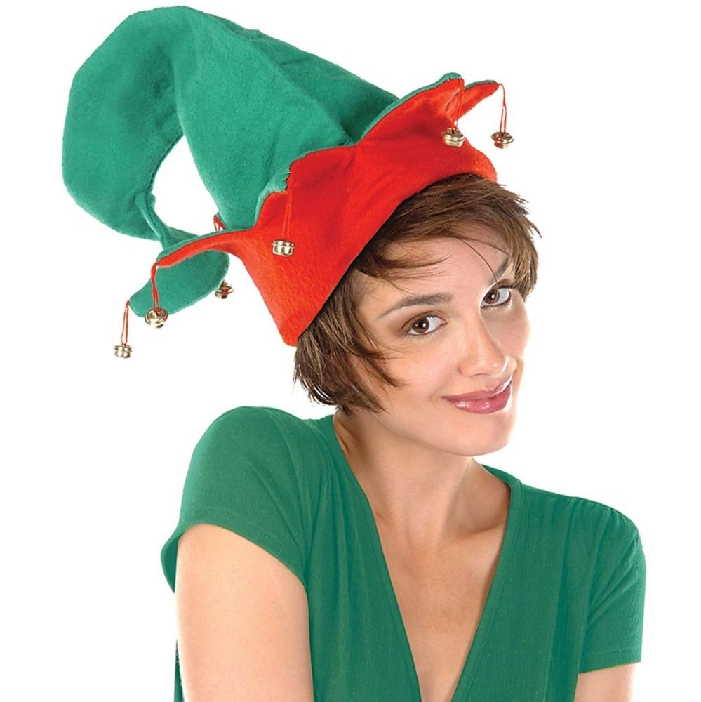 Christmas Felt Elf Hat with Bells