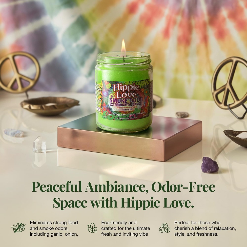 13oz Jar Candle, Hippie Love