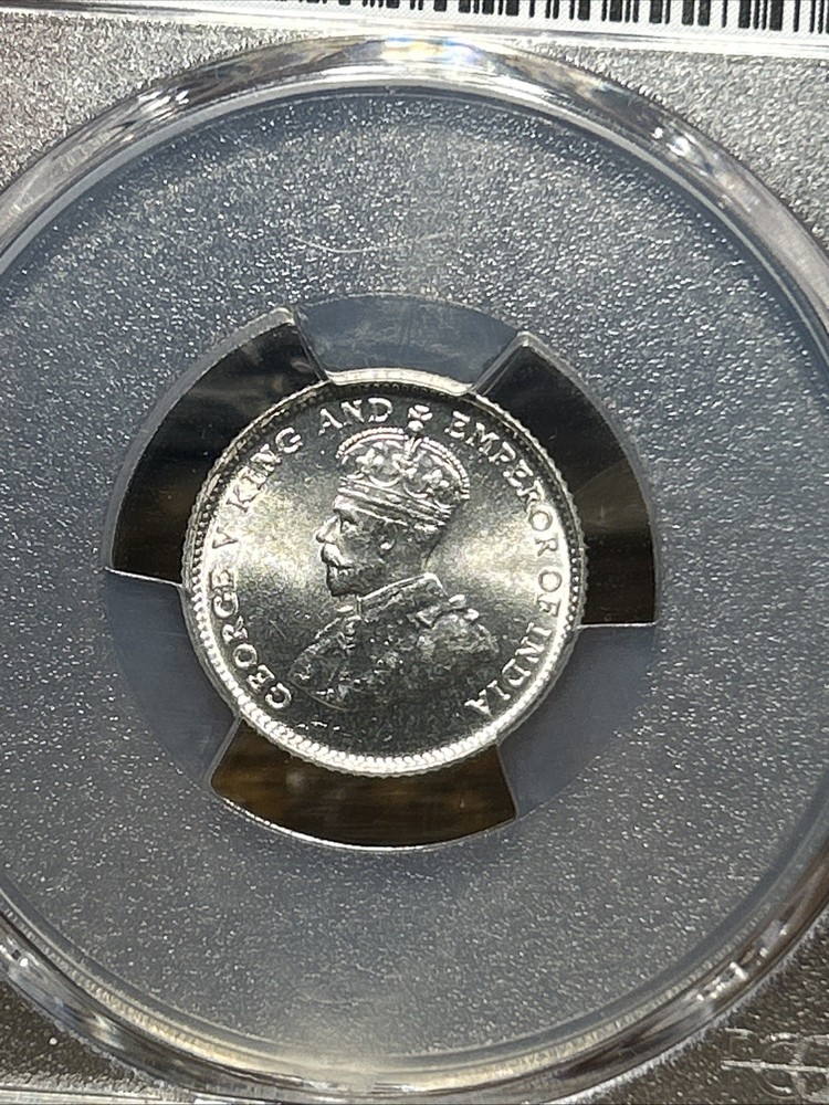 1927 STRAITS SETTLEMENT 10 CENT SILVER COIN PCGS MS65 Undergraded! Super Luster!