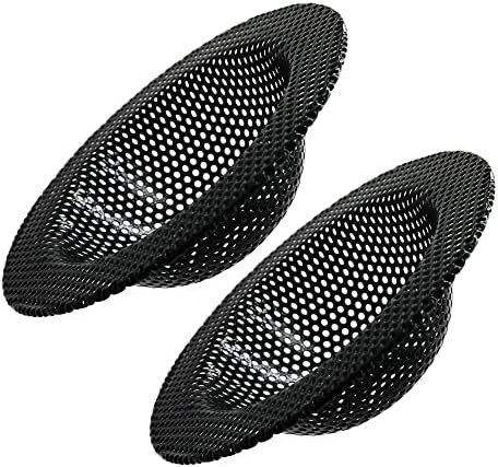 Kitchen sink drain strainers 2-pack black stainless steel