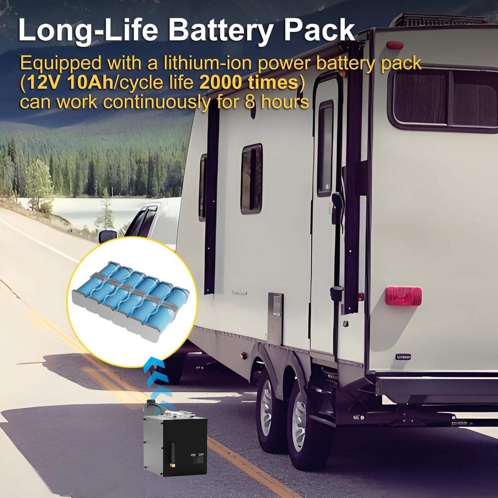 Portable Trailer Light Tester Box with 12V 10Ah Battery,Wireless Remote Control