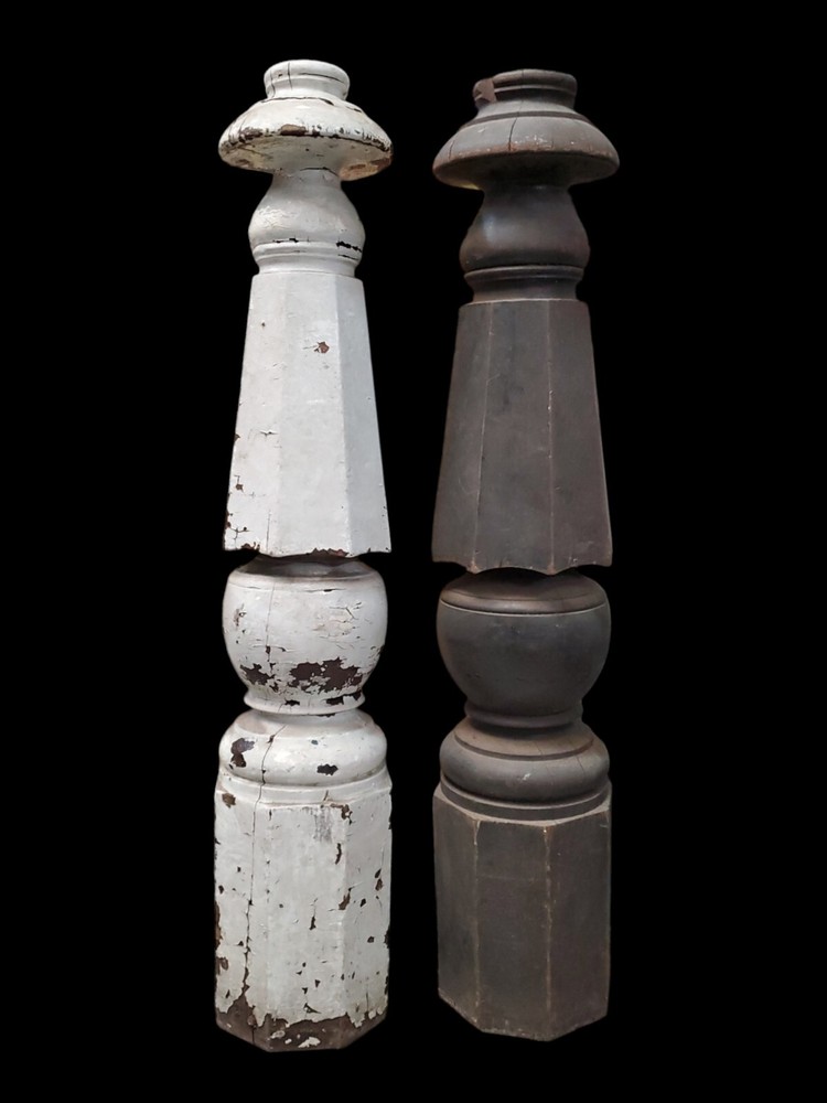 Pair Of Octagon Newel Posts GAM0226