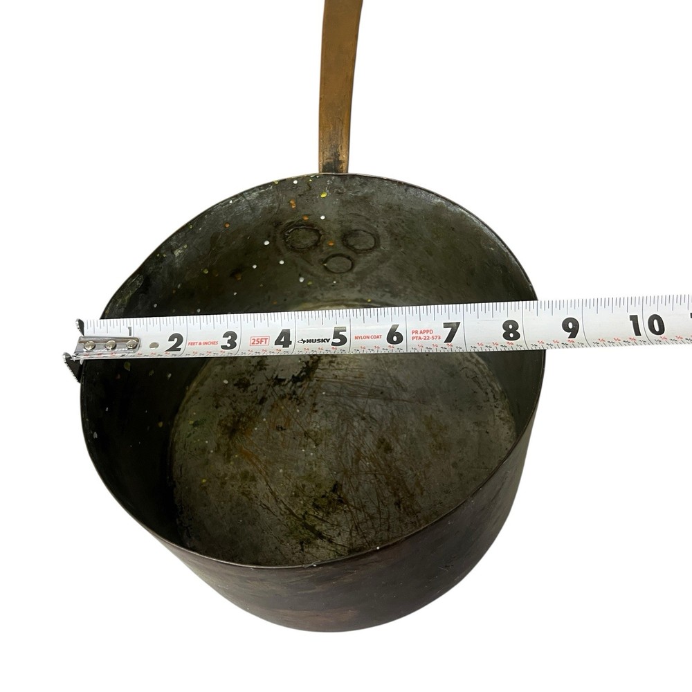 Antique dovetailed Copper Pan W/Copper Handle