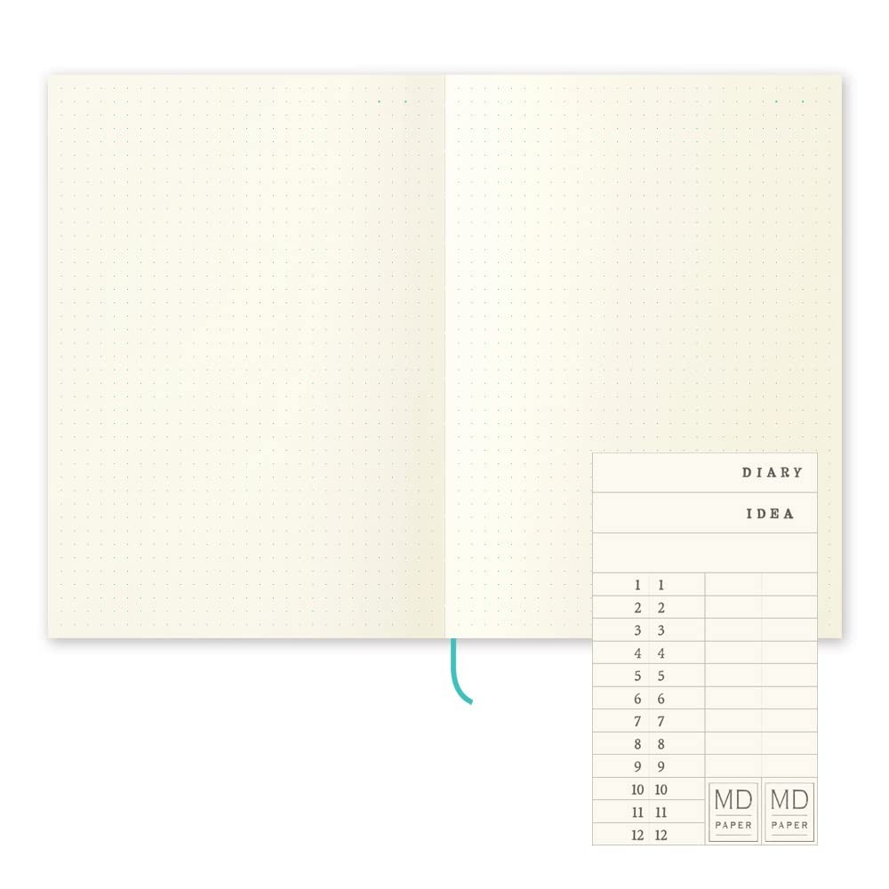DESIGNPHIL 15310006 Notebook, MD Notebook, Journal, A5, Dot Square A