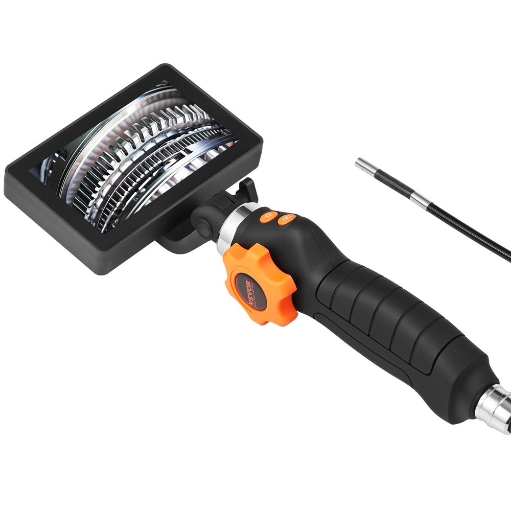 Two-Way Articulating Borescope Light Inspection Camera 0.25" Lens 5" IPS H