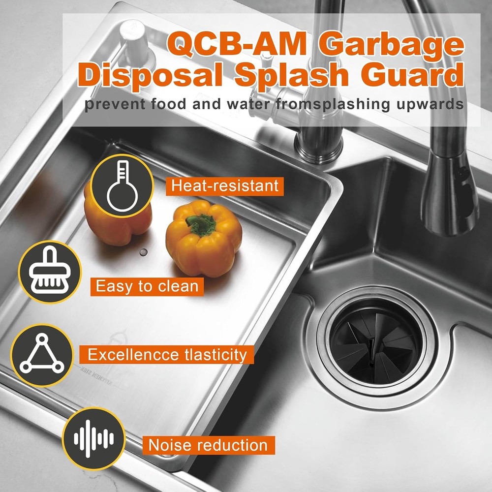Garbage Disposal Splash Guards 3 3/8" Kitchen Sink Splash Guard QCB-AM Garbage