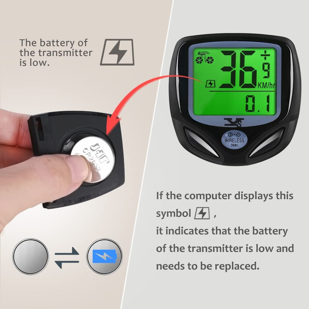 Wireless Waterproof Bike Speedometer & Odometer with LCD Display, Multi-Function