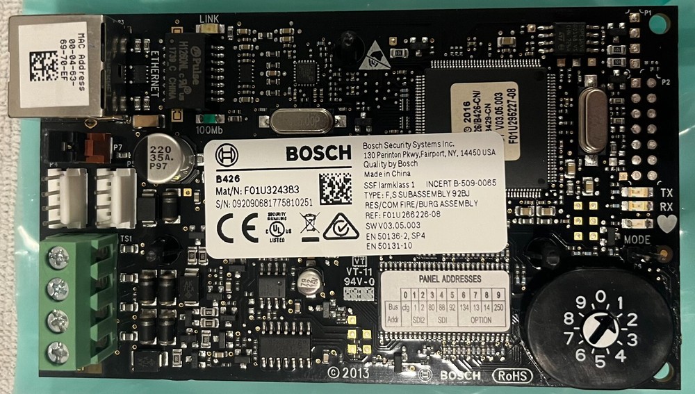 Bosch B426 Ethernet Communication Module