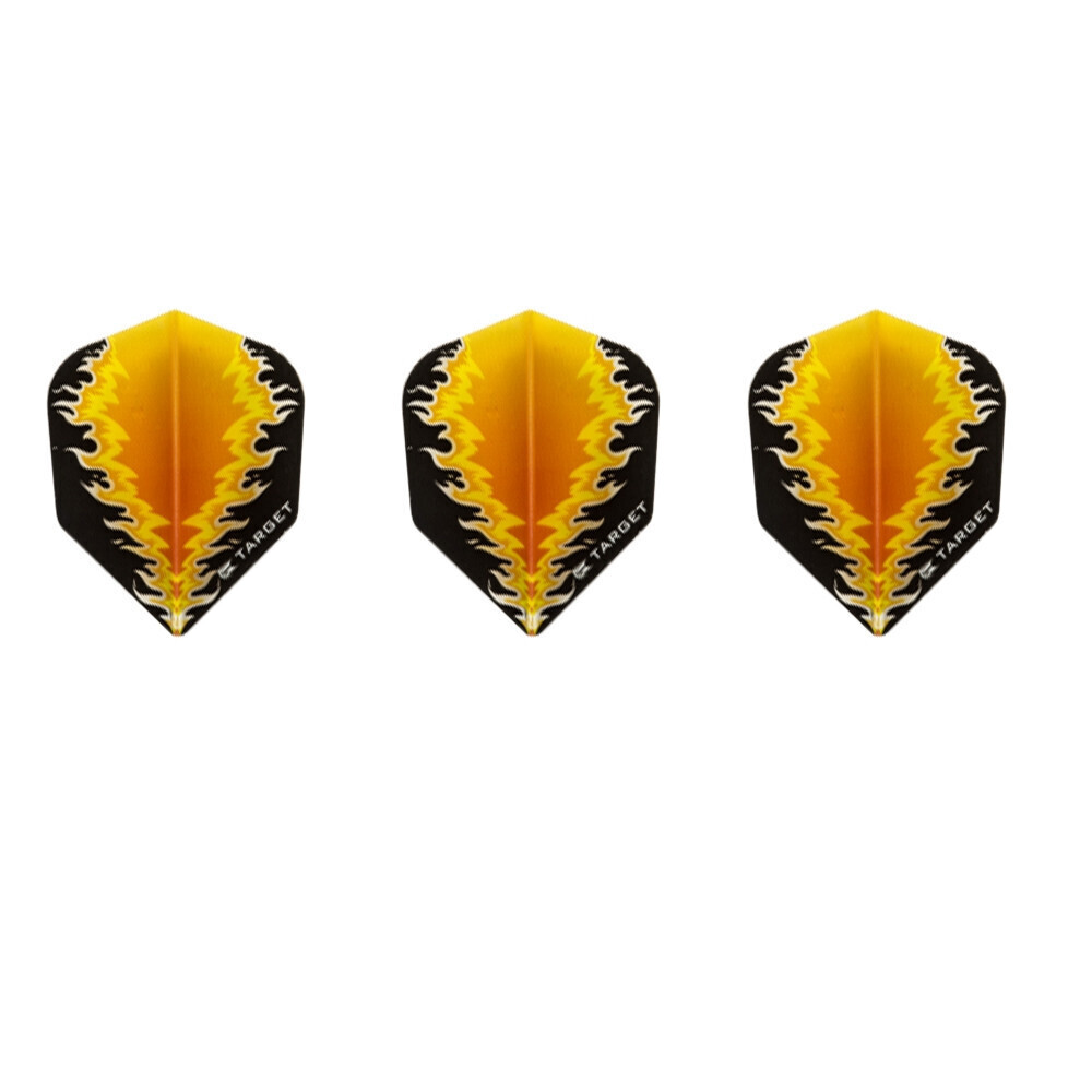 Target Vision Black Yellow Mirror Flame - Shape