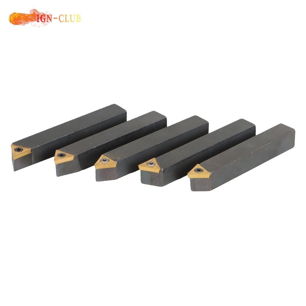 5 x 3/8" Carbide Indexable Turning Tool Lathe Tool Bit With Carbide Inserts