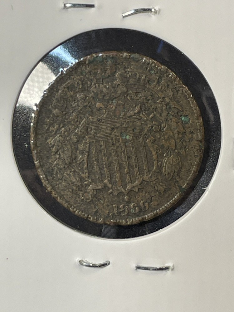 1869 US 2 Cent Coin- A-120