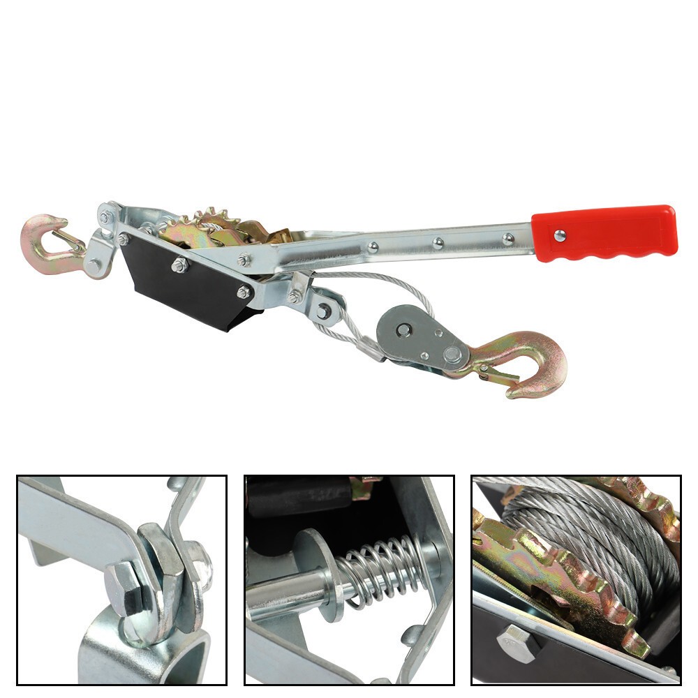 Dual Gear Power Puller Dual Gears and Locking Pawls 2 Ton