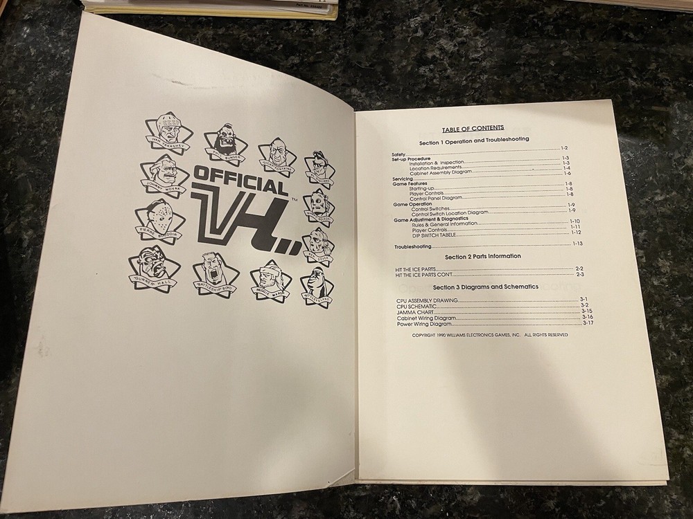 Williams Hit The Ice Arcade Manual